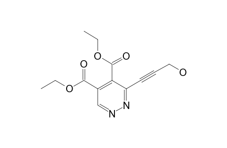 diethyl 3-(3-hydroxyprop-1-ynyl)pyridazine-4,5-dicarboxylate
