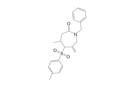 trans-N-Benzyl-4-methyl-6-methylene-5-tosylheptaneactam