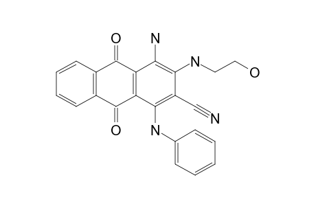 4-amino-3-(2-hydroxyethylamino)-9,10-diketo-1-(phenylamino)anthracene-2-carbonitrile