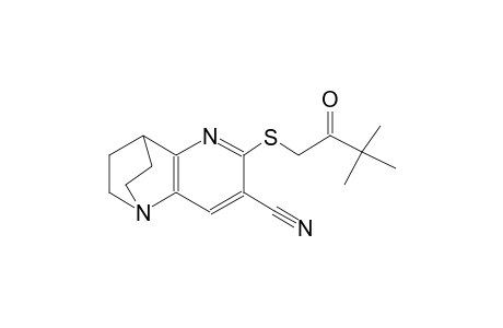 6-((3,3-dimethyl-2-oxobutyl)thio)-3,4-dihydro-2H-1,4-ethano-1,5-naphthyridine-7-carbonitrile