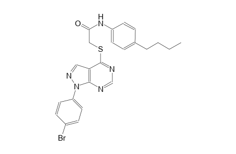 2-{[1-(4-bromophenyl)-1H-pyrazolo[3,4-d]pyrimidin-4-yl]sulfanyl}-N-(4-butylphenyl)acetamide