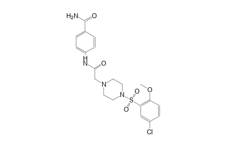 1-piperazineacetamide, N-[4-(aminocarbonyl)phenyl]-4-[(5-chloro-2-methoxyphenyl)sulfonyl]-