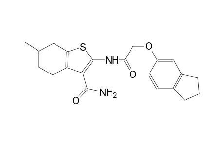 2-{[(2,3-dihydro-1H-inden-5-yloxy)acetyl]amino}-6-methyl-4,5,6,7-tetrahydro-1-benzothiophene-3-carboxamide