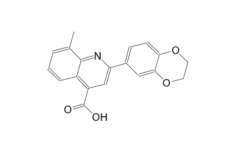 2-(2,3-dihydro-1,4-benzodioxin-6-yl)-8-methyl-4-quinolinecarboxylic acid
