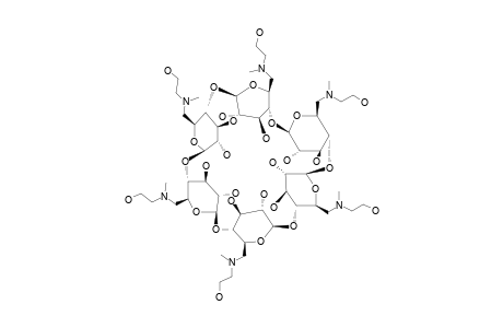 PER-6-(N-METHYL-N-(2-HYDROXYETHYL)-AMINO)-6-DEOXY-ALPHA-CYClODEXTRIN