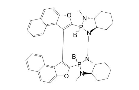 BIS-P-BORANE-[R*-(AX)]-2,2'-BIS-[(8R,9R)-N,N'-DIMETHYL-1,3-DIAZAHEXAHYDRO-2-PHOSPHINOINDAN-2-YL]-3,3'-BINAPHTHO-[2,1-B]-FURAN-COMPLEX
