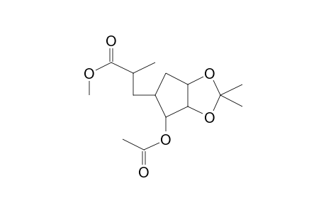 Methyl 3-[4-(acetyloxy)-2,2-dimethyltetrahydro-3ah-cyclopenta[d][1,3]dioxol-5-yl]-2-methylpropanoate