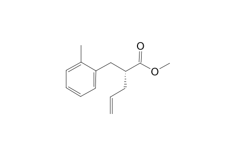 (+)-(R)-Methyl 2-allyl-3-(2-methylphenyl)propionate