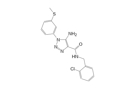 1H-1,2,3-triazole-4-carboxamide, 5-amino-N-[(2-chlorophenyl)methyl]-1-[3-(methylthio)phenyl]-