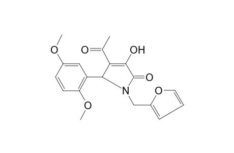 Pyrrol-2(5H)-one, 4-acetyl-1-(2-furfuryl)-3-hydroxy-5-(2,5-dimethoxyphenyl)-