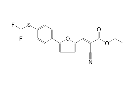 2-propenoic acid, 2-cyano-3-[5-[4-[(difluoromethyl)thio]phenyl]-2-furanyl]-, 1-methylethyl ester, (2E)-