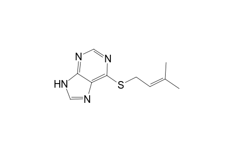 1H-Purine, 6-[(3-methyl-2-butenyl)thio]-