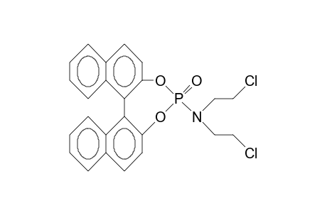 4-(Bis<2-chloro-ethyl>amino)-dinaphtho(2,1-D:1',2'-F)(1,3,2)dioxaphosphepin 4-oxide
