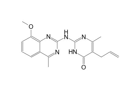 4(3H)-pyrimidinone, 2-[(8-methoxy-4-methyl-2-quinazolinyl)amino]-6-methyl-5-(2-propenyl)-