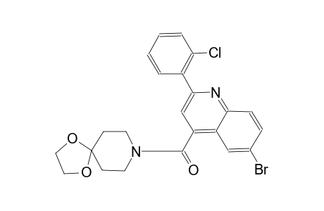 6-bromo-2-(2-chlorophenyl)-4-(1,4-dioxa-8-azaspiro[4.5]dec-8-ylcarbonyl)quinoline