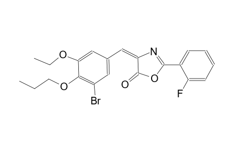 (4E)-4-(3-bromo-5-ethoxy-4-propoxybenzylidene)-2-(2-fluorophenyl)-1,3-oxazol-5(4H)-one