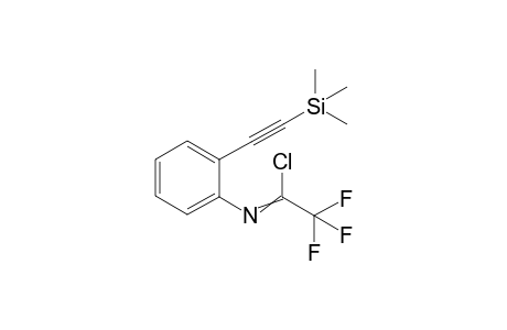 2,2,2-trifluoro-N-(2-((trimethylsilyl)ethynyl)phenyl)acetimidoyl chloride