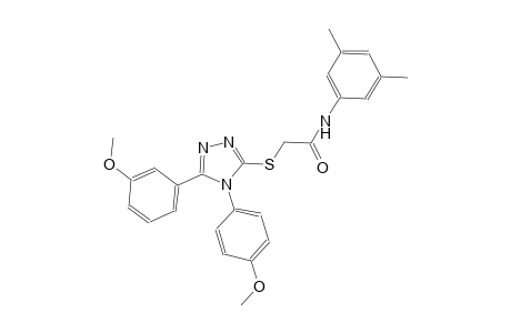 N-(3,5-dimethylphenyl)-2-{[5-(3-methoxyphenyl)-4-(4-methoxyphenyl)-4H-1,2,4-triazol-3-yl]sulfanyl}acetamide