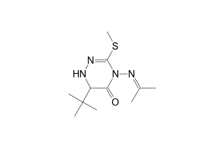 6-tert-Butyl-3-(methylthio)-4-(propan-2-ylideneamino)-1,6-dihydro-1,2,4-triazin-5-one