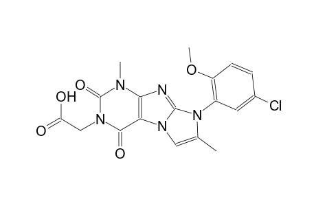 1H-imidazo[2,1-f]purine-3-acetic acid, 8-(5-chloro-2-methoxyphenyl)-2,3,4,8-tetrahydro-1,7-dimethyl-2,4-dioxo-