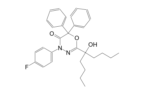 4H-1,3,4-oxadiazin-5(6H)-one, 2-(1-butyl-1-hydroxypentyl)-4-(4-fluorophenyl)-6,6-diphenyl-
