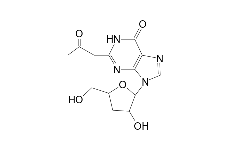 2-Acetonyl-9-[3-deoxy-.beta.-d-ribouranosyl]hypoxanthine