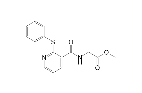 N-[2-(phenylthio)nicotinoyl]glycine, methyl ester