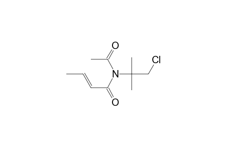 (E)-N-Acetyl-N-(1-chloro-2-methylpropan-2-yl)but-2-enamide