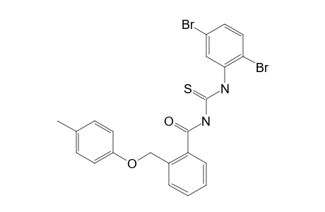 2-[(4-METHYLPHENOXY)-METHYL]-N-(2,5-DIBROMOPHENYLCARBAMOTHIOYL)-BENZAMIDE