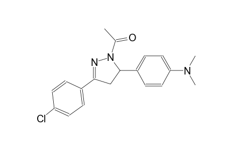 4-[1-acetyl-3-(4-chlorophenyl)-4,5-dihydro-1H-pyrazol-5-yl]-N,N-dimethylaniline
