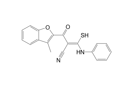 3-Mercapto-2-(3-methylbenzofuran-2-carbonyl)-3-(phenylamino)acrylonitrile