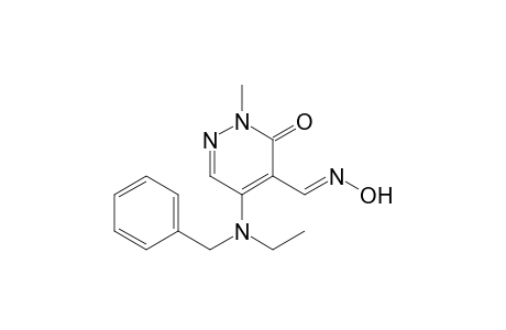 5-[Benzyl(ethyl)amino]-4-[(E,Z)-(hydroxyimino)methyl]-2-methylpyridazin-3(2H)-one