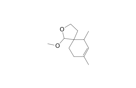 1-Methoxy-6.8-dimethyl-2-oxaspiro[4.5]dec-7-ene