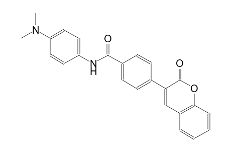 N-[4-(dimethylamino)phenyl]-4-(2-oxo-2H-chromen-3-yl)benzamide