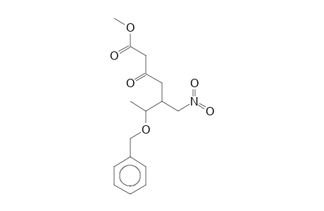 6-Benzyloxy-5-nitromethyl-3-oxoheptanoic acid, methyl ester