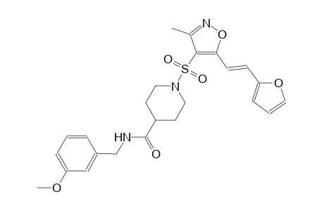 4-piperidinecarboxamide, 1-[[5-[(E)-2-(2-furanyl)ethenyl]-3-methyl-4-isoxazolyl]sulfonyl]-N-[(3-methoxyphenyl)methyl]-