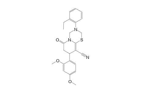 2H,6H-pyrido[2,1-b][1,3,5]thiadiazine-9-carbonitrile, 8-(2,4-dimethoxyphenyl)-3-(2-ethylphenyl)-3,4,7,8-tetrahydro-6-oxo-