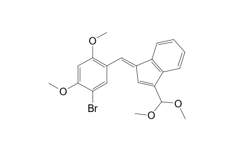 (E)-1-(5-bromo-2,4-dimethoxybenzylidene)-3-(dimethoxymethyl)-1H-indene