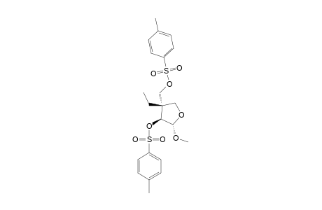 THREO-4-HYDROXY-5-METHOXY-3-ETHYL-TETRAHYDROFURAN-3-METHANOL-DITOSYLATE