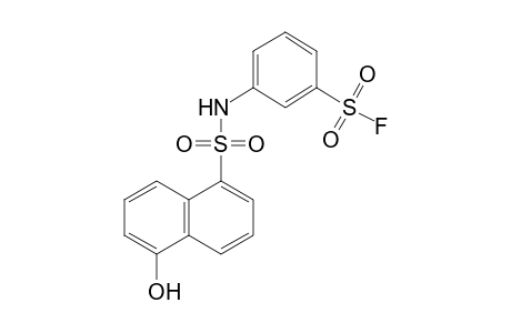 Benzenesulfonyl fluoride, 3-[[(5-hydroxy-1-naphthalenyl)sulfonyl]amino]-