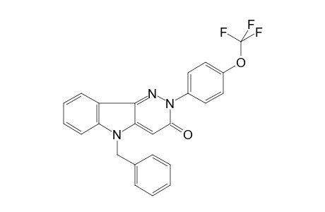 5-Benzyl-2-[4-(trifluoromethoxy)phenyl]-2,5-dihydro-3H-pyridazino[4,3-b]indol-3-one