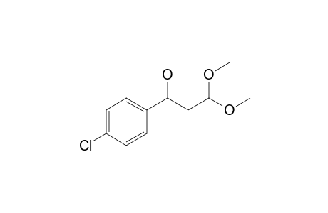 1-(4-Chlorophenyl)-3,3-dimethoxypropan-1-ol