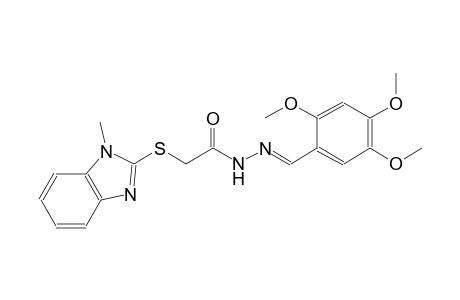 acetic acid, [(1-methyl-1H-benzimidazol-2-yl)thio]-, 2-[(E)-(2,4,5-trimethoxyphenyl)methylidene]hydrazide