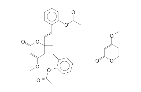 2-OXABICYCLO[4.2.0]OCT-4-EN-3-ONE, REL-(1R,6S,7R,8R)-5-METHOXY-8-(4-METHOXY-2-OXO-2H-PYRAN-6-YL)-7-(2-ACETOXYPHENYL)-1-[(E)-2-(2-ACET
