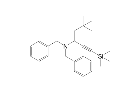N,N-Dibenzyl-5.5-dimethyl-1-(trimethylsilyl)-1-hexyn-3-amine
