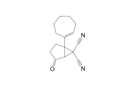 Bicyclo[3.1.0]hexan-2-one, 6,6-dicyano-5-(1-cyclohepten-1-yl)-