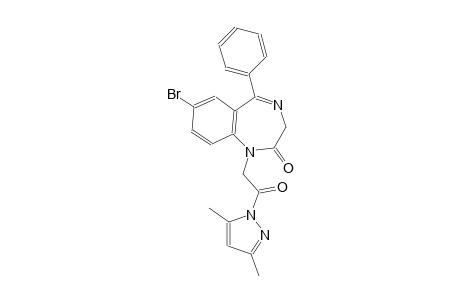 2H-1,4-benzodiazepin-2-one, 7-bromo-1-[2-(3,5-dimethyl-1H-pyrazol-1-yl)-2-oxoethyl]-1,3-dihydro-5-phenyl-
