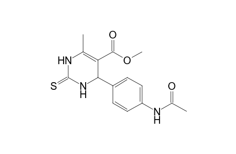 Methyl 1,2,3,4-tetrahydro-6-methyl-4-[4'-(N-acetylamino)phenyl]-2-thioxo-5-pyrimidine-carboxylate