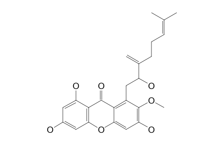 PARVIXANTHONE-H;1,3,6-TRIHYDROXY-7-METHOXY-8-(2-HYDROXY-7-METHYL-3-METHYLENEOCT-6-ENYL)-XANTHEN-9-ONE