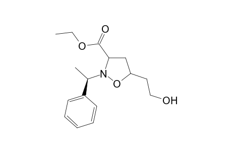cis and trans (1'R)-2-[1'-Phenylethyl]-5-(2-hydroxyethyl)isoxazolidine-3-carboxylic acid ethyl ester